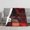 30inx40in/76x100cm, variant on Dark Red Tone Collage Flannel Throw Blanket, Patchwork White Cat Red Tulip Rose Blood Moon Lightning Forest Sunset Print Soft Cozy Lightweight Blanket for Sofa Bed