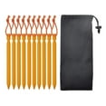thumbnail image 1 of 10Pcs Professional Aluminum Alloy Tent Stake Pegs Ground Nail , Yellow, 18cm, 1 of 7