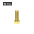 thumbnail image 3 of Unique Bargains Brass Hex Bolts, M6x18mm 10 Pack Fully Thread Grade 4.8 Machine Screws, 3 of 4