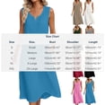 thumbnail image 4 of Horkkom Maxi Dresses for Women Summer V Neck Solid Color Sleeveless Dress Casual Long Vacation Beach Dresses L, 4 of 5