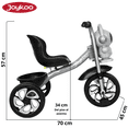 thumbnail image 4 of Triciclo para Niños Astronauta con Luz Sonido Ruedas de Eva y Canasta Trasera Apto a partir de 2 Años Soporta hasta 20 kg - Gris, 4 of 6
