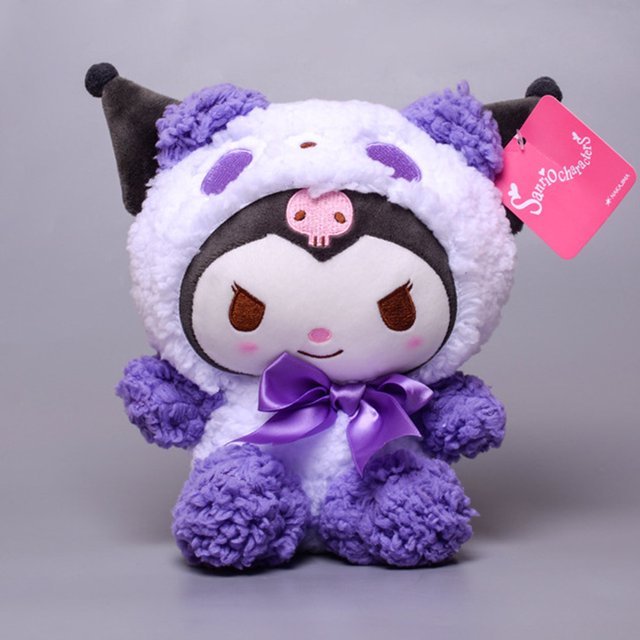 Sanrio Kawali Kuromi Hello Kitty My Melody Cinnamoroll almohada de felpa Anime para niños, colección de dibujos animados para halloween, 23CM23cm5 Fivean Toy model