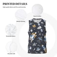 thumbnail image 6 of Easygdp Butterflies Men's Mesh Basketball Jersey Quick Drying Sleeveless Shirts Fitted Muscle Tank Tops Sport Round Neck T-Shirt - 4X-Large, 6 of 9