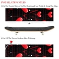 thumbnail image 2 of Valentine's Day Skateboard Grip Tape Stickers Pack of Two | Emery Surface PVC Backing | 8.8x32.6in/22.4x83 cm | Grip Tape for Skateboards | Skateboard Accessories, 2 of 5