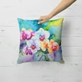 thumbnail image 2 of Orchids in Watercolor Throw Pillow 18 in x 18 in, 2 of 5