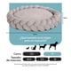 thumbnail image 3 of Cama Redonda Antiestrés con Cojín Trenzado para Perro Mediano y Gato Esquimal (Beige, 70x15 cm), 3 of 6
