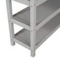 thumbnail image 6 of Euroco Full Loft Bed with Built-in Desk and Shelf for Kids Teens Bedroom, Gray, 6 of 12