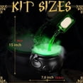 thumbnail image 4 of Floating Potion Cauldron Halloween Decorations,Cauldron Halloween Decor with Magic Floating Potion Bottles Fog Diffuser Spooky,Witches Cauldrons Cauldron Diffuser Halloween Black Witch Pot, 4 of 9