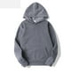 thumbnail image 4 of Sudadera con capucha para hombre, Top de primavera y verano, manga larga, informal, moda atlética, suelta, cómoda, Color sólido, 4 of 4