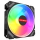 thumbnail image 2 of Ventilador de refrigeración para chasis de ordenador de sobremesa, 12 cm, velocidad ajustable, LED, luminoso, silencioso, RGB, 2 of 6