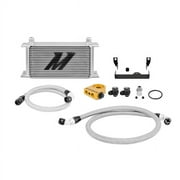 Mishimoto MMOC-WRX-06T Oil Cooler Kit Thermostatic Compatible With Subaru WRX/STI 2006-2007 Silver