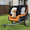 Orange/Black, variant on All-Terrain Pet Carrier with Durable Steel Frame and Waterproof Rain Cover, Folding Dog Bike Trailer with Quick-Release Wheel 66 lbs Capacity, Orange