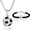Blk Bracelet Necklac, variant on Football Stainless Steel Necklace and Bracelet, Soccer Pendant Necklace Drip Bracelets for Soccer Lovers, Couple ,Daughter ,Son