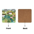 thumbnail image 2 of Xecao Garden Farm for MDF Cork Coaster 4 Pcs,Drink Coasters,Suit for House Warming Gifts New Home ,Coffee Table Decor-Square, 2 of 7