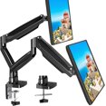 thumbnail image 1 of Dual Monitor Mount Fits to Computer Screen Height Adjustable Monitor Stand for Monitors Gas Spring Display Arm Holds up to .lbs Each Monitor Desk VESA Mount x x, 1 of 9