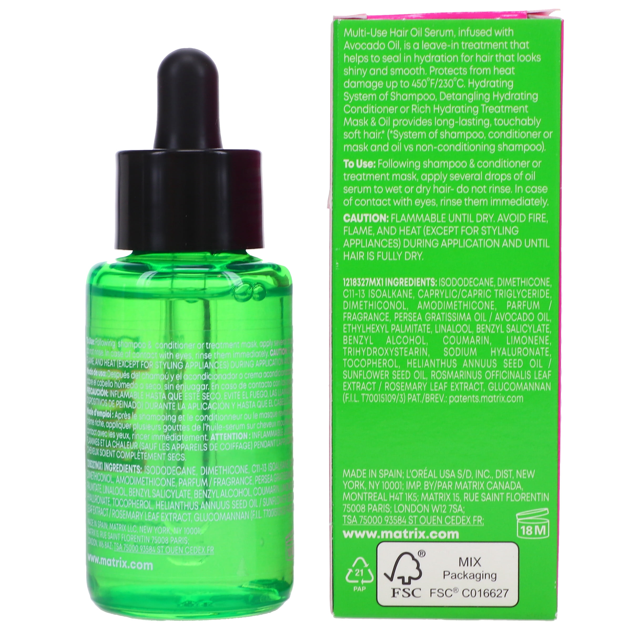 Matrix Food For Soft Multi-Use Hair Oil Serum 1.7 oz