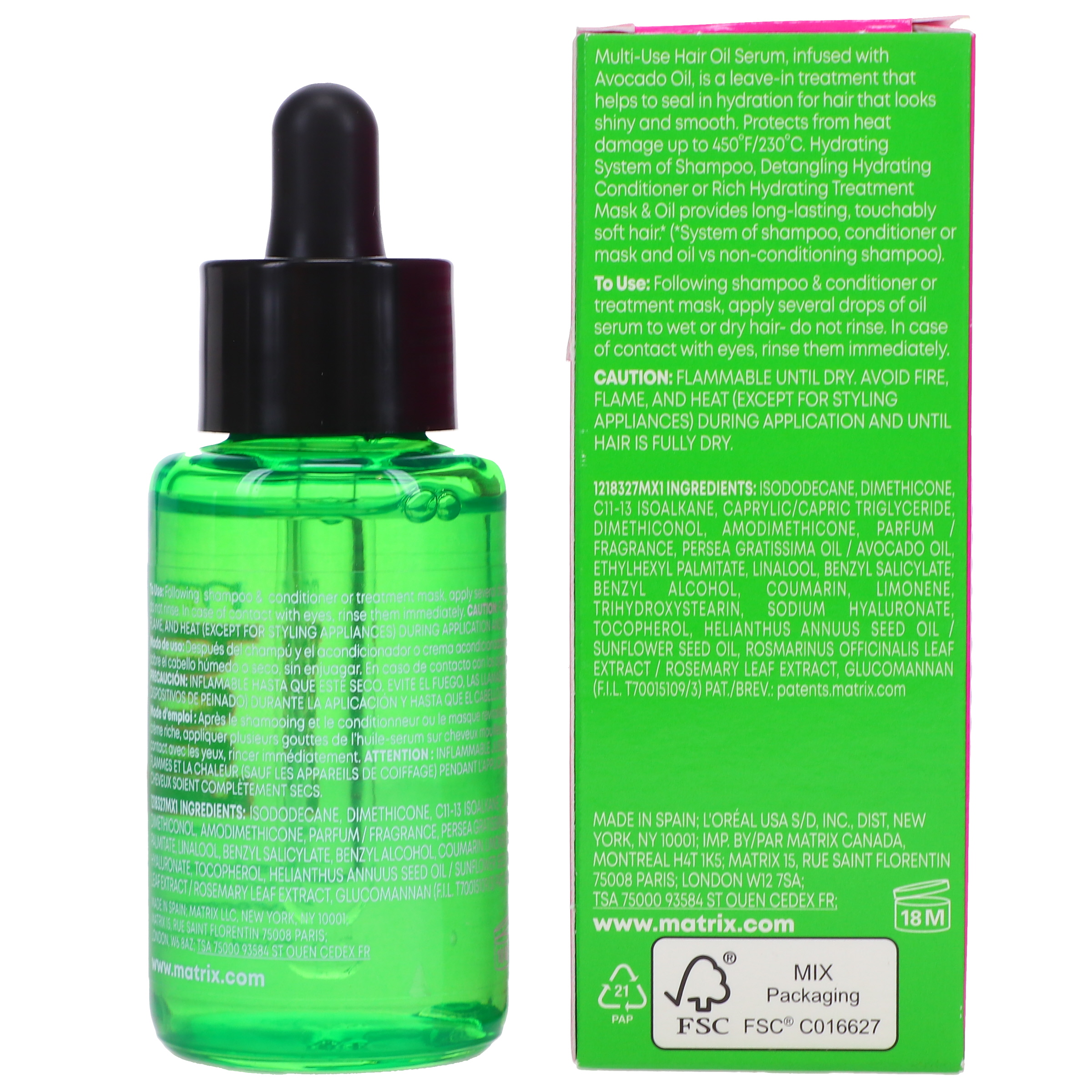 Matrix Food For Soft Multi-Use Hair Oil Serum, 1.7 oz photo 2