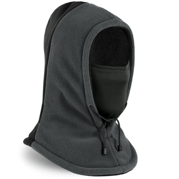 WEST BIKING Balaclava Ski Mask for Men, Thicken Thermal Polar Fleece Fabric Sports Caps, Gray