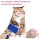 thumbnail image 5 of Cepillo de aseo para mascotas Unique Bargains, cepillo curvado firme para perros, cepillo deshebrador para perros y gatos 7.87"x4.72" azul, 5 of 6
