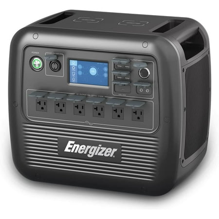 

Energizer Portable Power Station PPS2000 2150Wh Supports 17 Devices for Home Camping Emergency Use Solar Generator with 6×2100-Watt(Peak 4800W) AC Outlets LiFePO4 Battery PD 100W Fast Charging