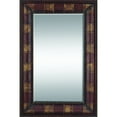 thumbnail image 2 of 70 Inches High Rectangular Wood Leather Mirror, 2 of 2