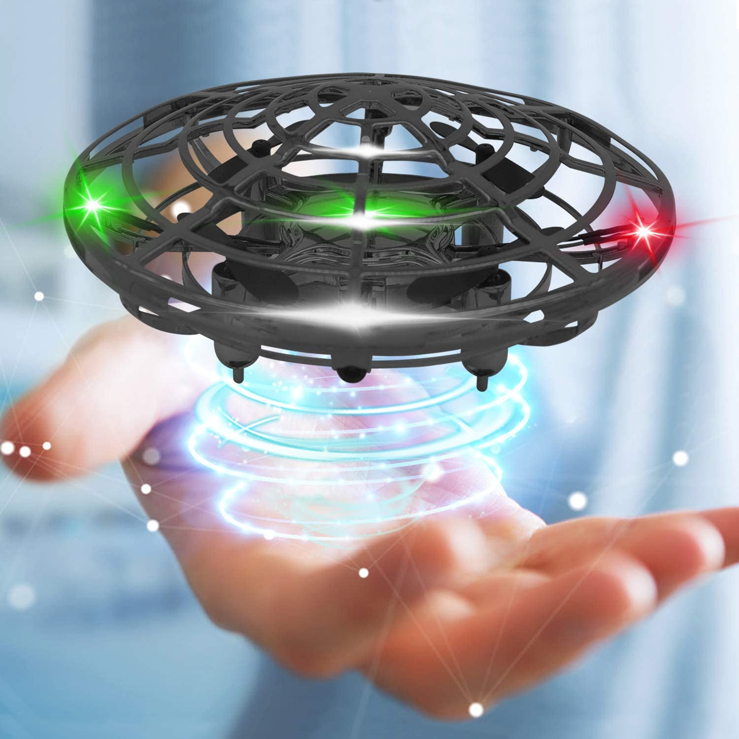 Mini Drone Flying Toy Hand Operated Drones for Kids or Adults Hands