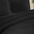 thumbnail image 3 of BNM Paisley Cotton Decorative Bedspread and Sham Set, Queen, Black, 3 of 9