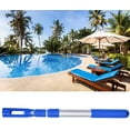 thumbnail image 2 of Telescopic Swimming Pool Pole Smooth Surface Swimming Pool Rod Cleaning Accessories for Pool Skimming Net, Rake, Brush, 2 of 8