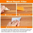 thumbnail image 5 of Uxcell Wood Furniture Repair Kit (Wood Markers + Wood Filler Paste + Wood Filler Stick) Touch Up Kit with Spatula for Repairing Scratches Cracks Holes Wooden Floors Cabinet, Light White, 5 of 7