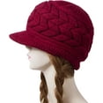 thumbnail image 6 of Dalrosia Womens Winter Beanie Hat Warm Knitted Slouchy Wool Hats Cap with Visor, 6 of 6