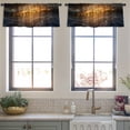 thumbnail image 4 of LALILO Kitchen Curtain Valance Ships Stormy Ocean Rod Pocket Window Curtain 52"x 18" Set of 2, 4 of 6