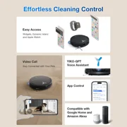ECOVACS DEEBOT T50 PRO Omni Robot Vacuum and Mop, 3.19” Ultra-Slim, 15,000Pa Suction
