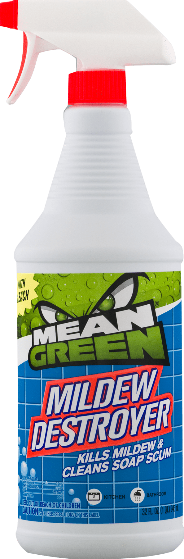 Buy Mean Green 73008 Foaming Bathroom Cleaner with Bleach, 32 oz, Liquid,  Solvent-Like, Colorless Colorless