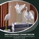thumbnail image 4 of 1pc adorno de grúa doméstica decoración de grúa de lujo vívido manualidades de resina, 4 of 4