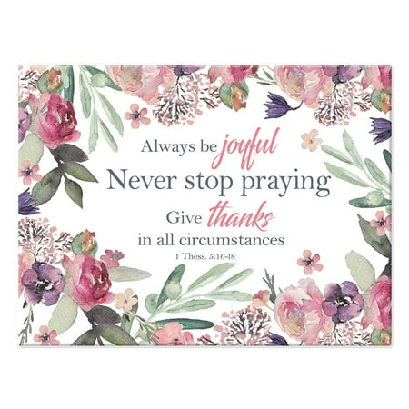 Venini Art Glass - Christian Art Gifts Cutting Board Glass Large Always Be Joyful (Other)