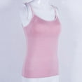 thumbnail image 4 of ZOELNIC Women's Sleeveless Adjustable Built In Bra Padded Bra Tank Tops Camisole, 4 of 6