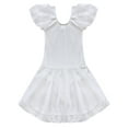 thumbnail image 4 of iiniim Kids Girls Ballet Tutu Dress Leotard Short Sleeves Ruffled Tutu Dress Dancewear Gymnastics Dance Costumess, 4 of 7