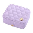 thumbnail image 1 of Jewelry Box Travel Accessories for Women for Necklaces Bridesmaid Gifts Wife violet, 1 of 8