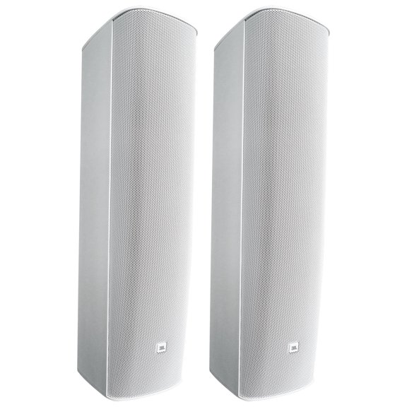 2 JBL CBT 1000 1500w 2-Way Swivel Wall Mount Line Array Column Speakers in White