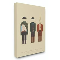 Stupell Industries The Good, Bad And Ugly Famous People Characters Fashion Design Canvas Wall Art by Fred Birchal