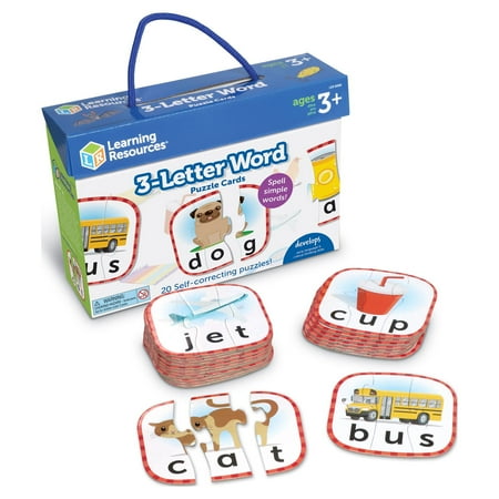 UPC: 0765023060881 | Learning Resources 3-Letter Word Puzzle Cards