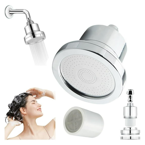 2 Pcs Filtered Showerhead, Purifying Showerhead, Shower Head with Filters, High-Pressure Filtered