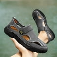 thumbnail image 5 of 2023 Men's New Summer Breathable Versatile Trend Outdoor Handmade Large Beach Shoes Hollow Mesh Sandals, 5 of 5