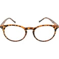 thumbnail image 2 of grinderPUNCH Lunettes de Lecture Rondes Ovales Légères pour Hommes et Femmes +1,50, Écaille, 2 of 5