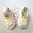 thumbnail image 2 of ZCFZJW Cute Cartoon Pattern Baby Floor Socks Summer Toddler Kids Boys Girls Anti-Slip Slipper Shoes Home Indoor Soft Soled Shoes Socks Z07-Yellow 3-4 Years, 2 of 4