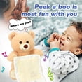 thumbnail image 5 of Peek A Boo Interactive Bear Plush Repeats What You Say Musical Singing Talking Bear Toy Stuffed Animal Electric Gifts Girls Boys, 5 of 5