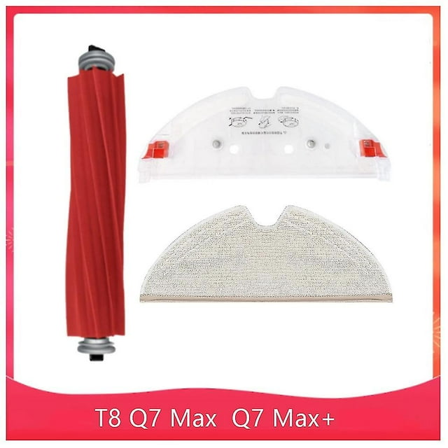 3pcs For Roborock T8 / Q7 Max / Max+ Main Brush Mop Cloth Mop Holder