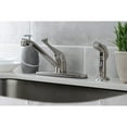 thumbnail image 3 of Kingston KB572SNSP One-Handle 4-Hole 8" Centerset Kitchen Faucet with Side Sprayer in Brushed Nickel, 3 of 7