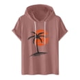 thumbnail image 1 of Camisetas de Manga Corta para Hombre Camiseta Deportiva con Capucha de Moda de Impresión Casual, Ligera para el Uso Diario Del Verano, 1 of 7