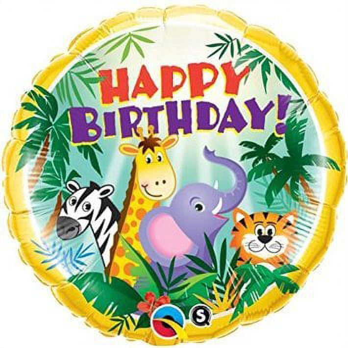 The ULTIMATE Safari Jungle Zoo Animals Jumbo Birthday Party Balloons Zebra, T...